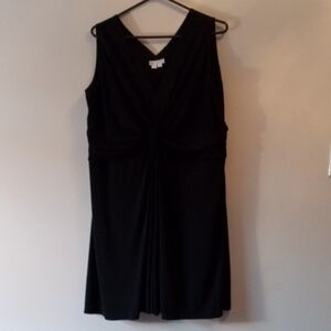 London Times Black Midi Dress